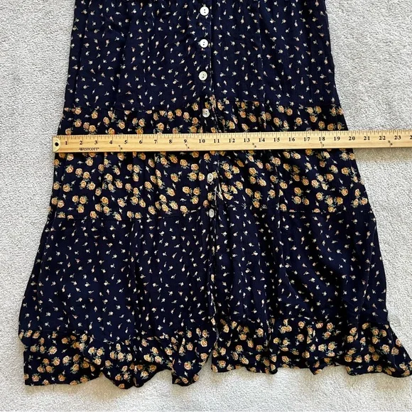 GO SOFTLY DITSY FLORAL MIDI/MAXI DRESS SMALL BOHO PRAIRIE COTTAGECORE FEMININE - Picture 7 of 9